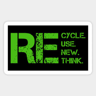 Reduce Reuse Recycle Rethink World Environment Day Gift Magnet